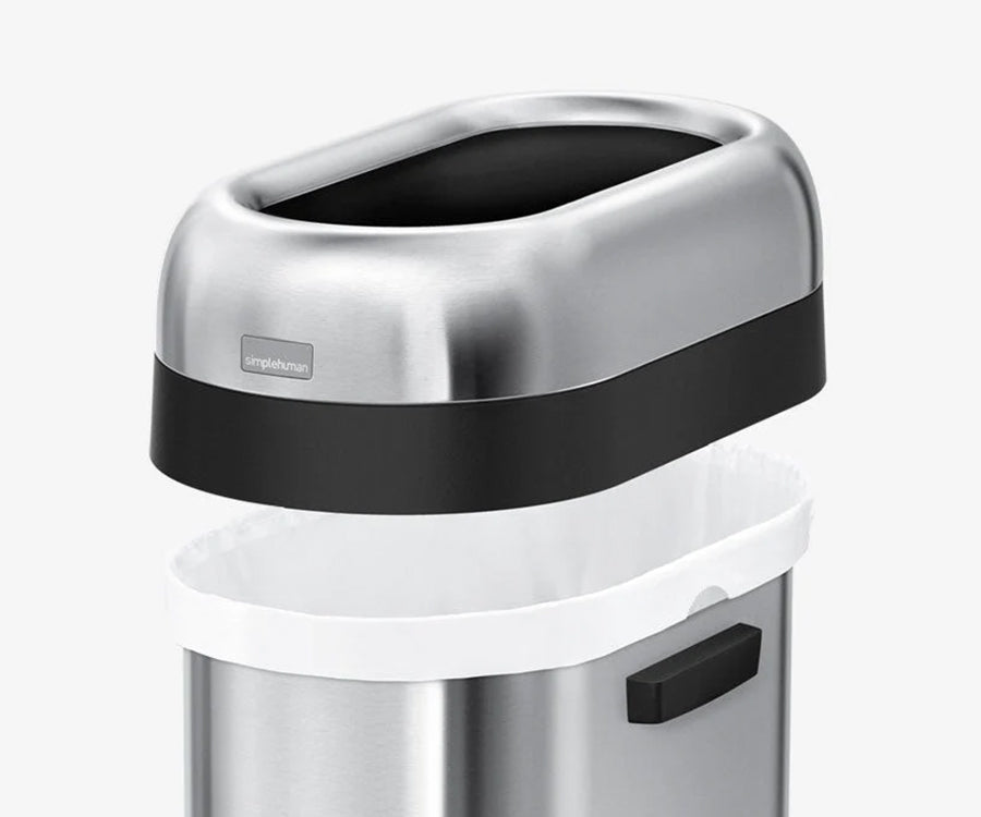 Simplehuman 50L スリム オープンカン｜省スペース