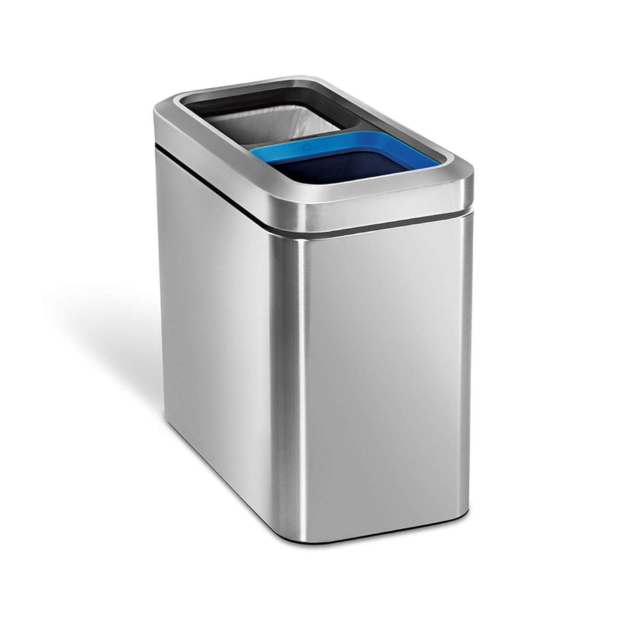 Simplehuman ゴミ箱 20L スリム オープントップカン リサイクラー 20L スリム オープントップ リサイクラー | Simplehuman