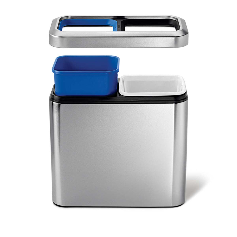 Simplehuman ゴミ箱 20L スリム オープントップカン リサイクラー 20L スリム オープントップ リサイクラー | Simplehuman