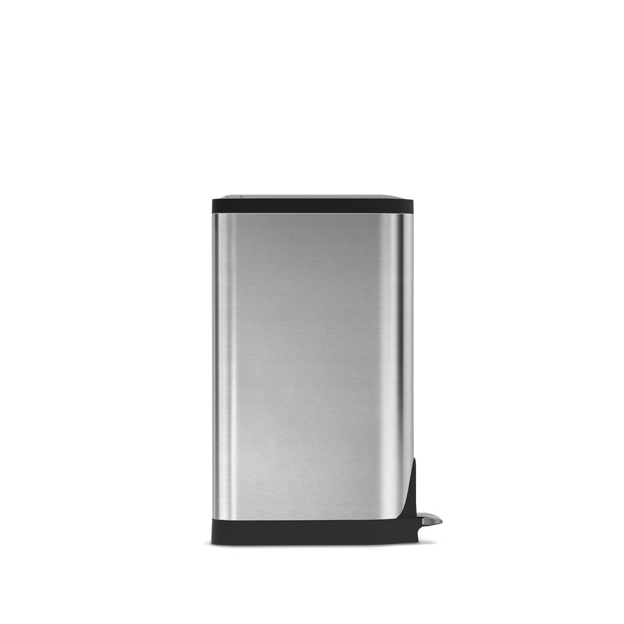 J2815  値下しました！　極美品！新品同様 simplehuman シンプルヒューマン 分別バタフライステップカン 40L ステップダストボックス ゴミ箱 フタ中央分かれ開き ペダル式 分別式 新品参考価格33,000円 40L バタフライ ステップカン | シンプルヒューマン公式サイト