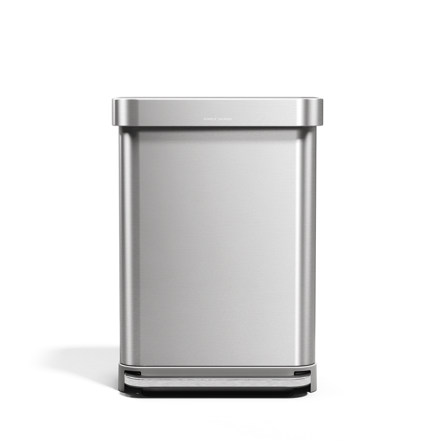 55L レクタンギュラー ステップカン ライナーポケット付き | Simplehuman