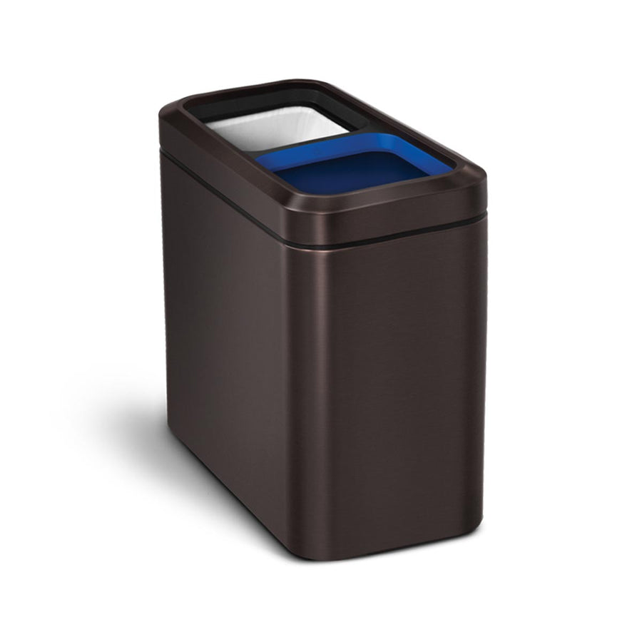 Simplehuman ゴミ箱 20L スリム オープントップカン リサイクラー 20L スリム オープントップ リサイクラー | Simplehuman