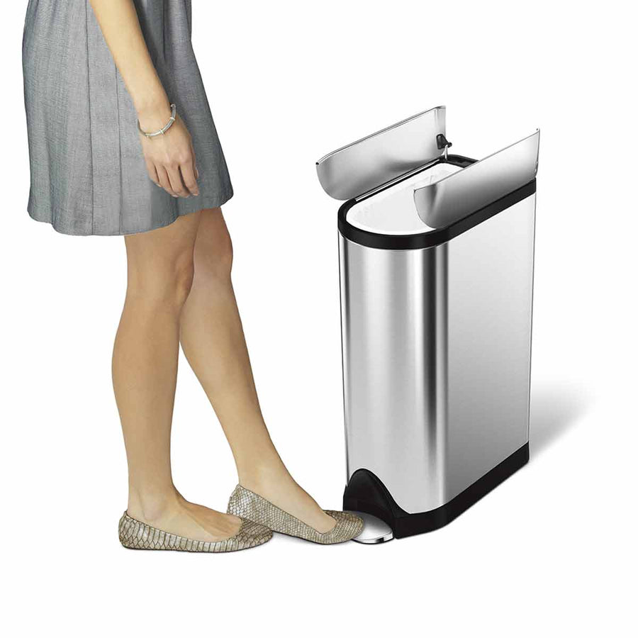 18L バタフライ ステップカン | Simplehuman