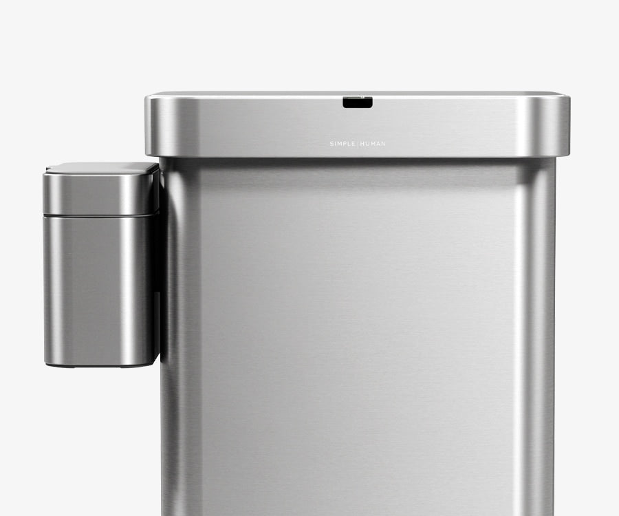 simplehuman 声+センサー式レクタンギュラーゴミ箱58L +コンポスト Amazon｜シンプルヒューマン 自動 ゴミ箱 分別 リサイクル 58L