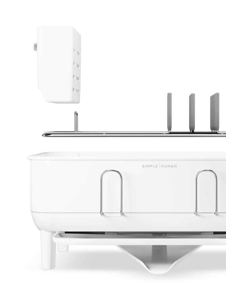 Simplehuman's Dishrack unassembled.