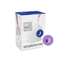 code J custom fit liners - 2 x 60 pack 120 liners