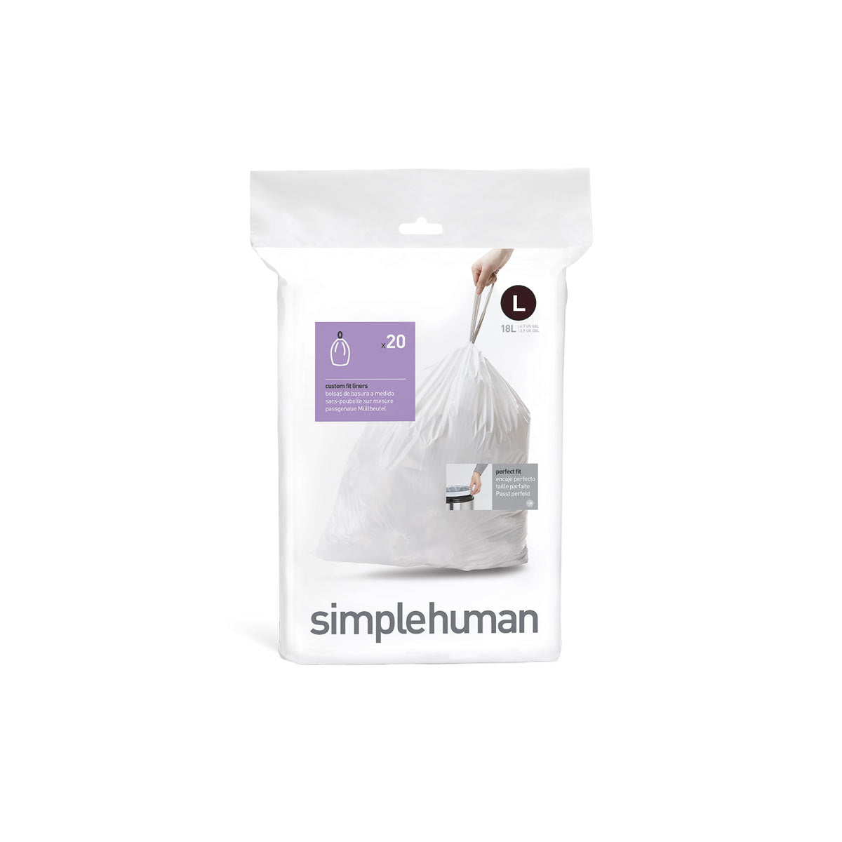 新品　simplehuman ゴミ袋ホルダー コードL パーフェクトフィットゴミ袋 | シンプルヒューマン公式サイト