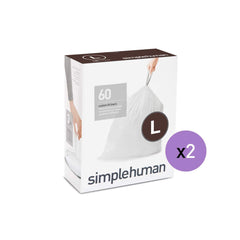 code L custom fit liners - 2 x 60 pack 120 liners