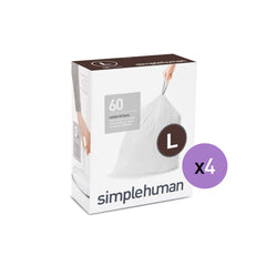 code L custom fit liners - 4 x 60 pack 240 liners